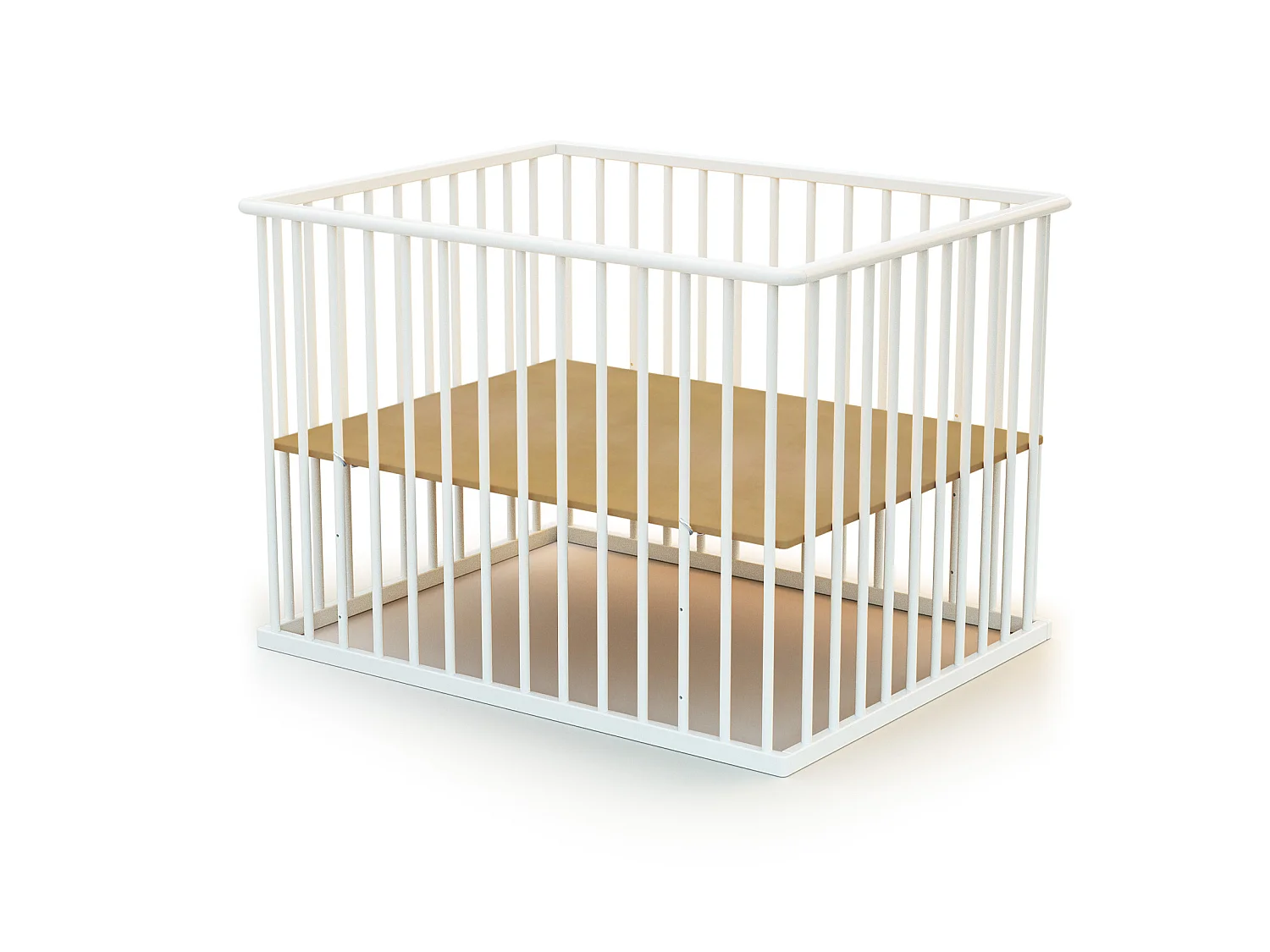 Parc bébé en bois Blanc 70 x 100 cm