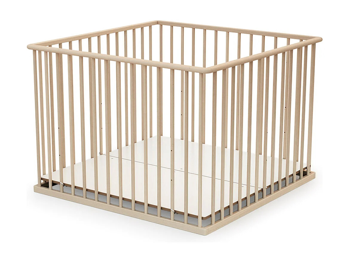 Houten kinderbox in hout Beuken onbewerkt 100 x 100 cm