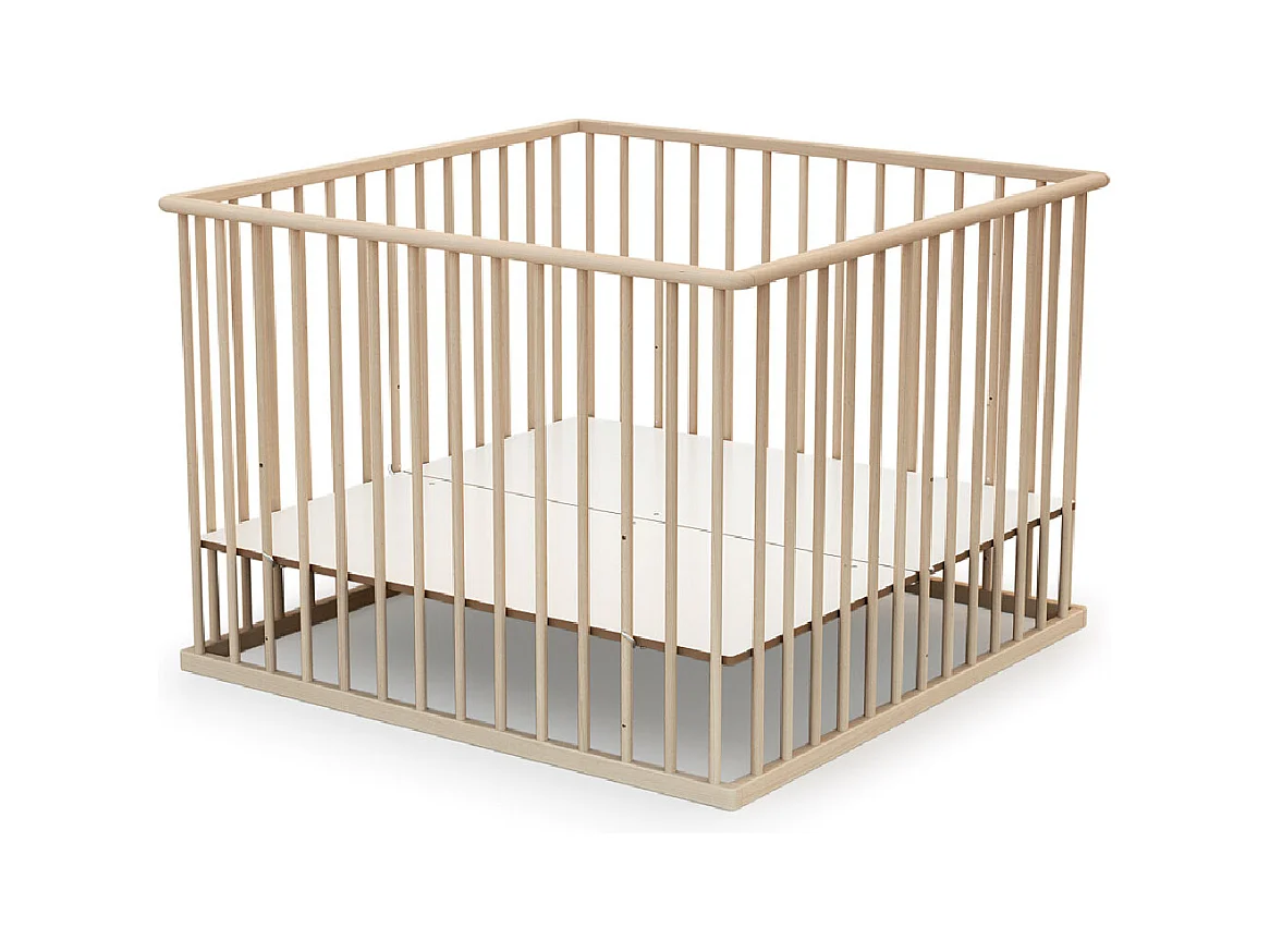 Houten kinderbox in hout Beuken onbewerkt 100 x 100 cm