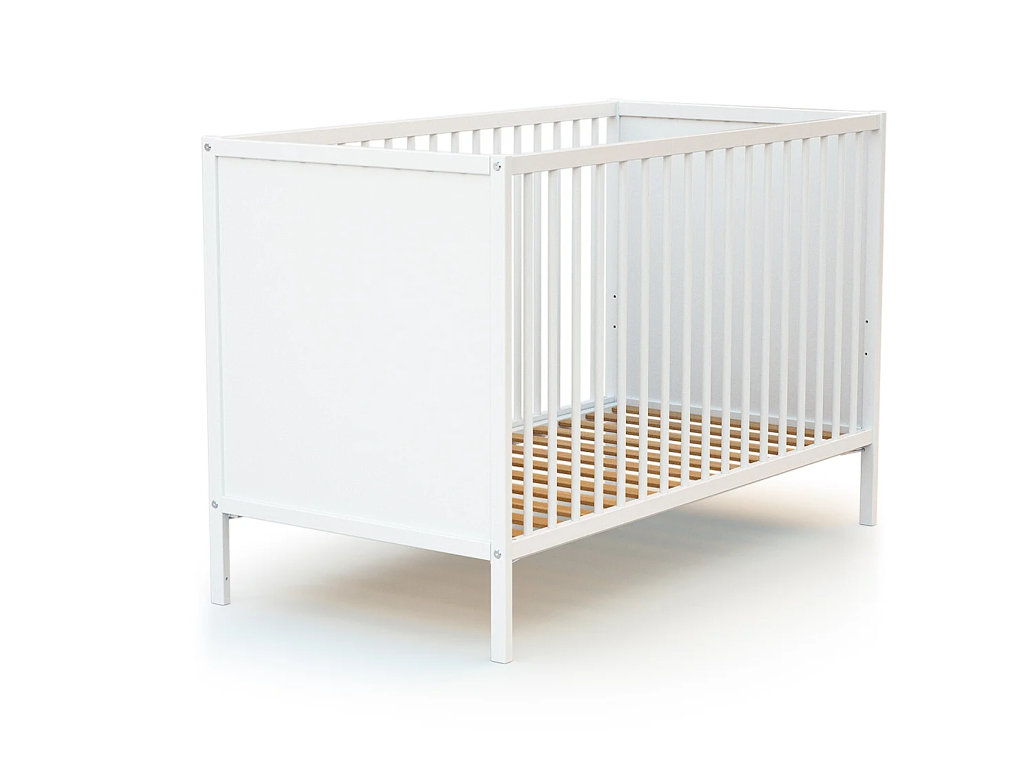 Chambre bébé lit et commode à langer en bois Blanc ALBA