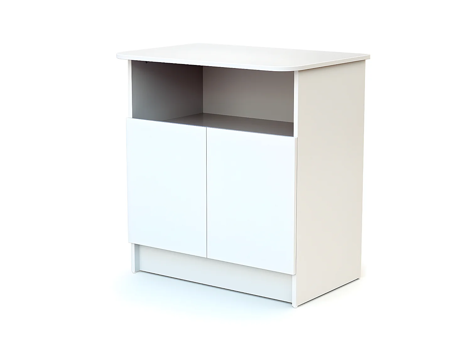 Chambre bébé lit et commode à langer en bois Blanc ALBA