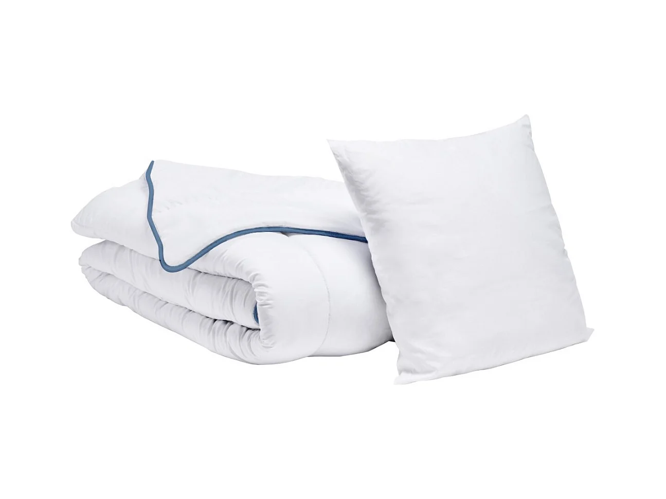 Pack 1 personne Couette tempérée 140x200cm+ 1 Oreiller 60x60cm