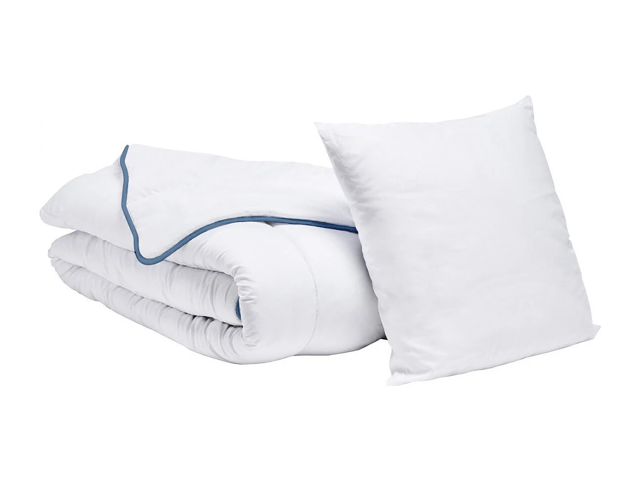 Pack 1 personne Couette tempérée 140x200cm+ 1 Oreiller 60x60cm