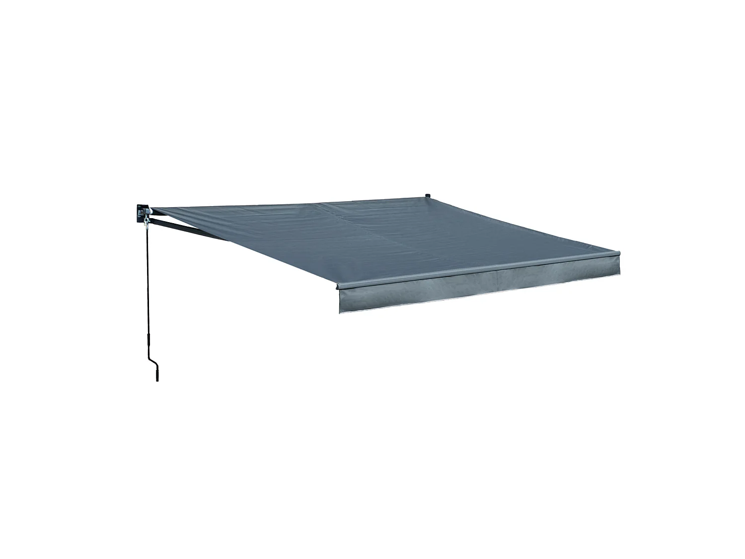 Toldo SAULE 3,95 × 3m - Tecido antracite e estrutura cinzenta