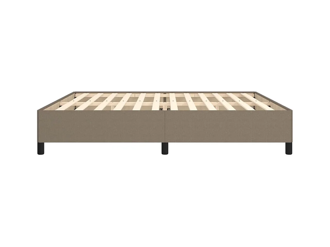 Lit double | Lit adulte | Cadre de lit taupe 200x200 cm tissu