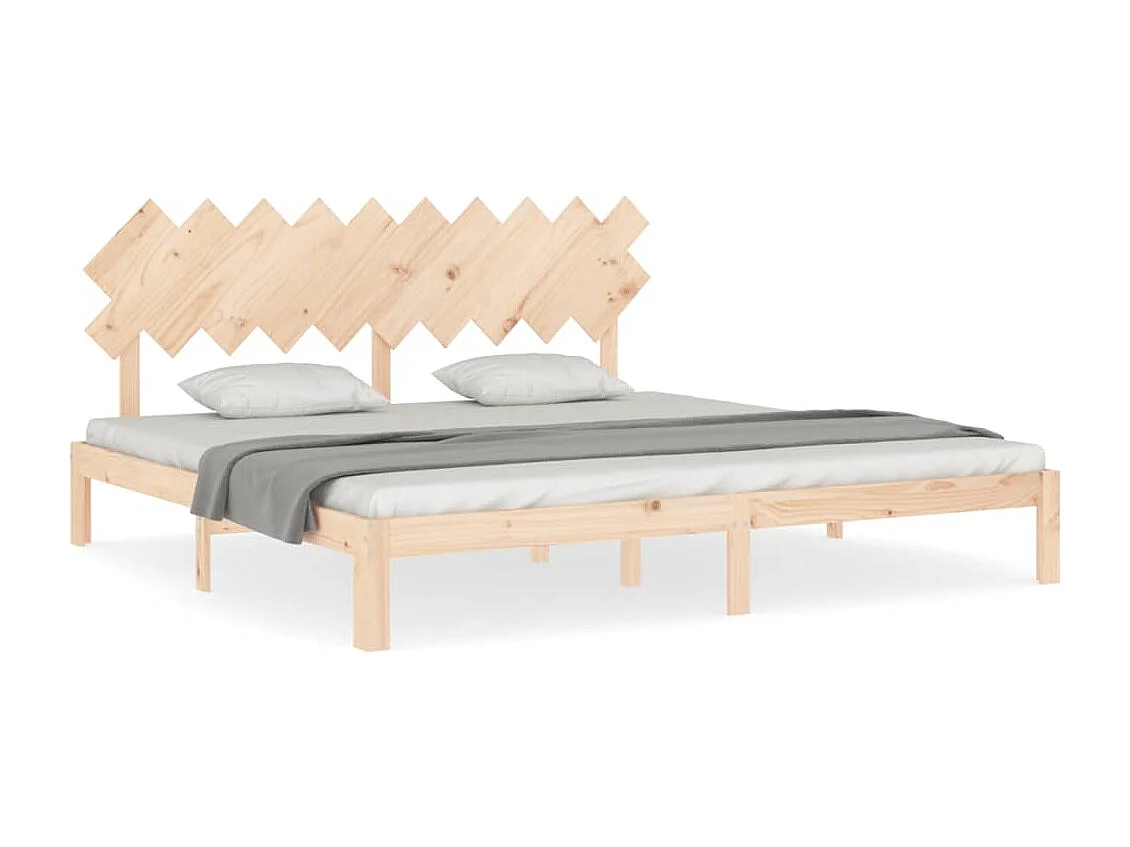 Lit double | Lit adulte | Cadre de lit 200x200 cm bois massif de pin