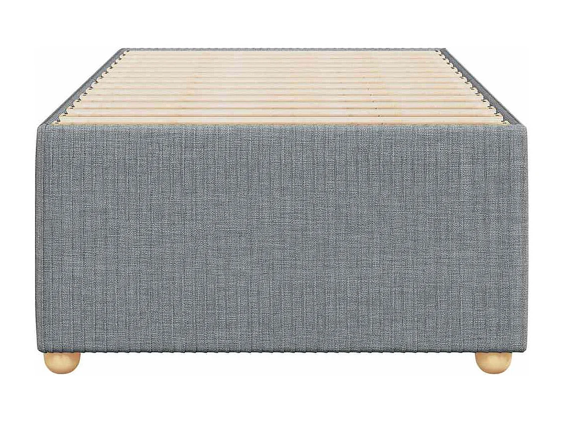 Letto per adulti | Letto singolo | Giroletto senza Materasso Grigio Chiaro 90x190 cm Tessuto