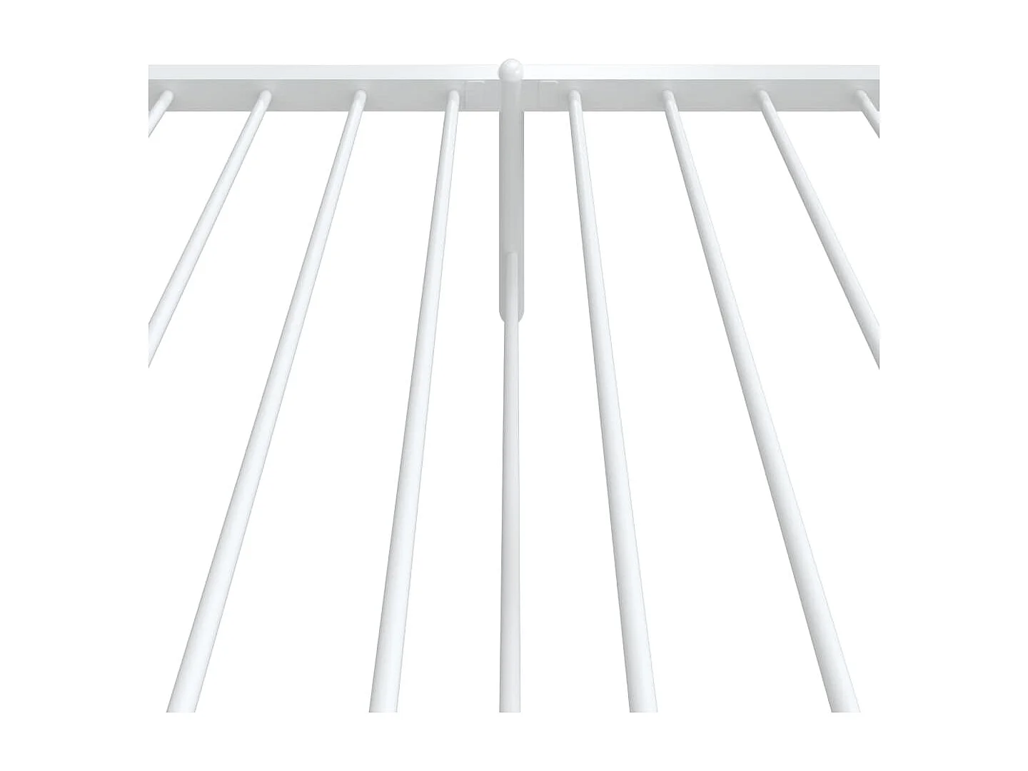 Lit simple | Lit adulte, enfant | Cadre de lit métal avec pied de lit blanc 90x200cm