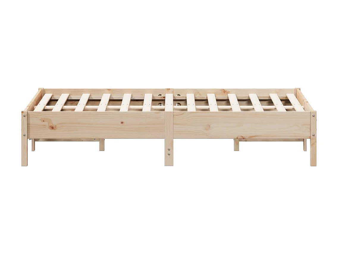 Lit simple | Lit adulte, enfant | Cadre de lit 120x190 cm bois de pin massif