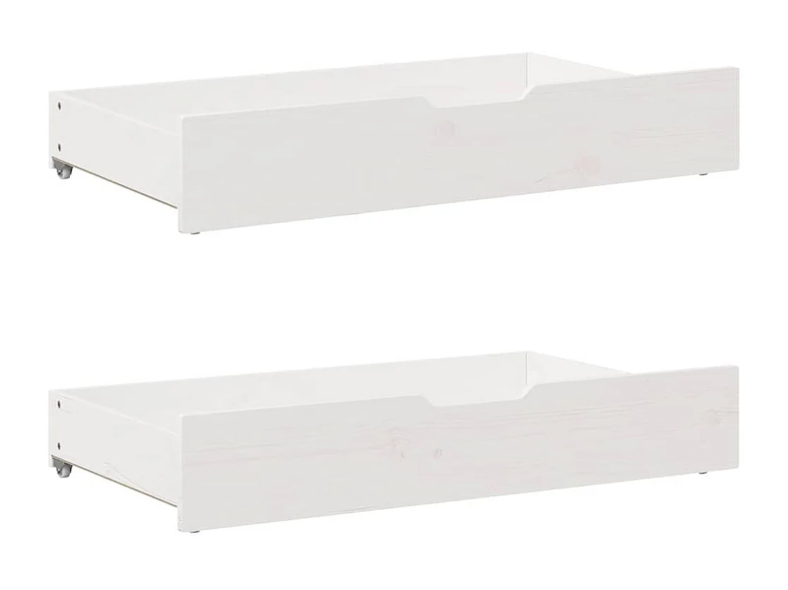 Lit double | Lit adulte | Cadre de lit blanc 160x200 cm bois de pin massif