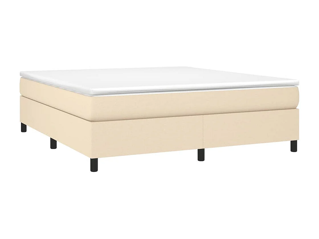 Lit double | Lit adulte | Cadre de lit crème 180x200 cm tissu