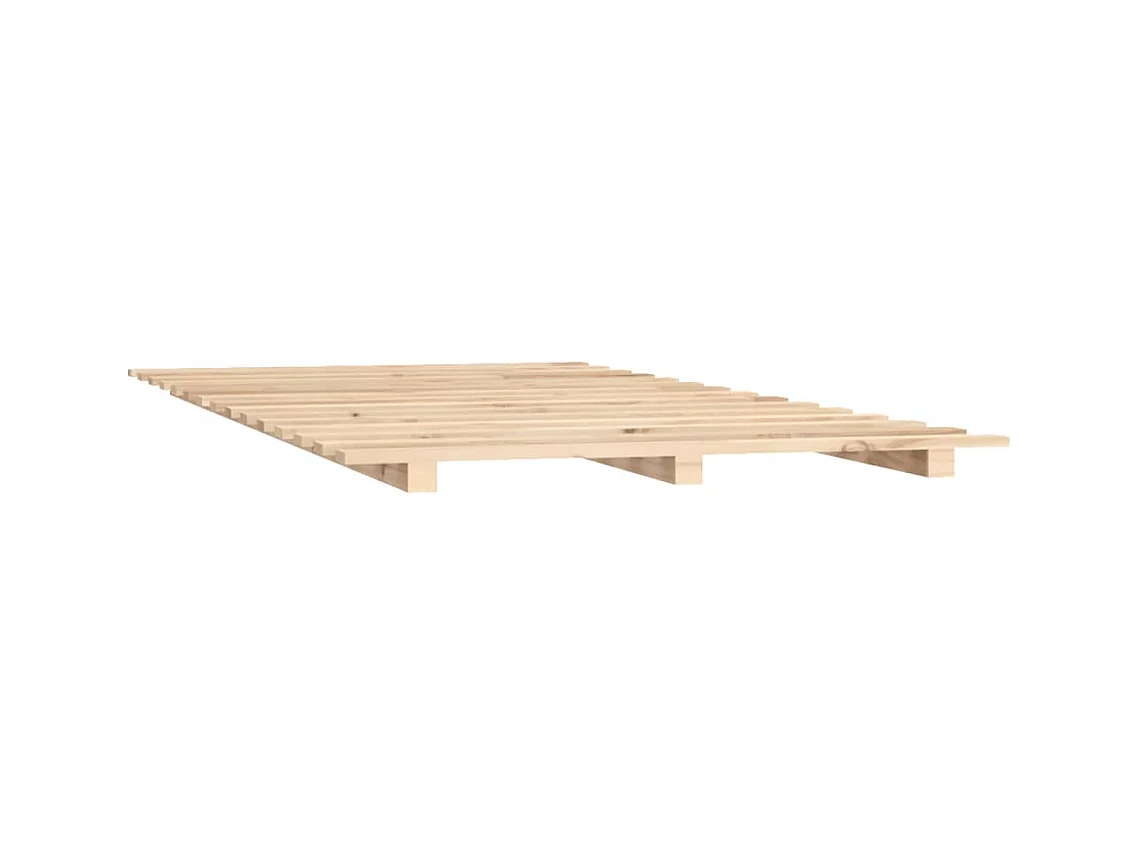 Lit double | Lit adulte | Cadre de lit 140x190 cm bois de pin massif