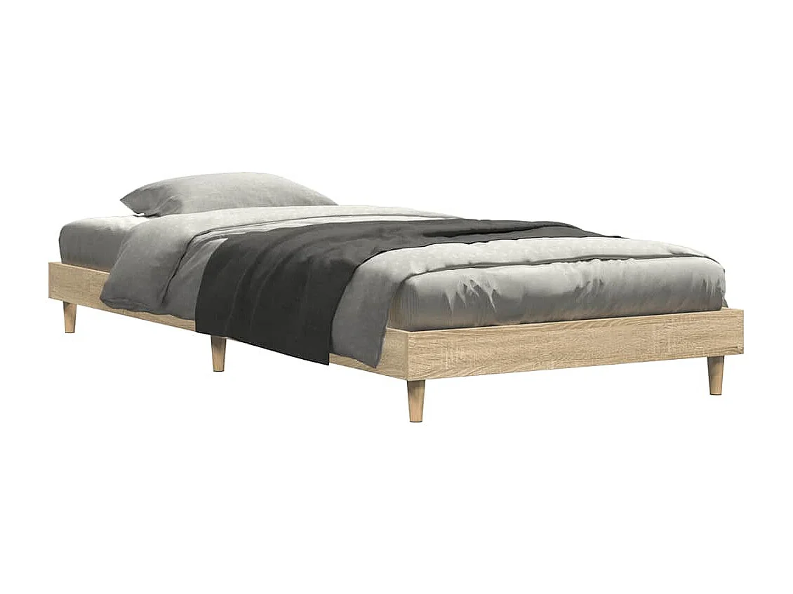 Lit simple | Lit adulte, enfant | Cadre de lit chêne sonoma 75x190 cm