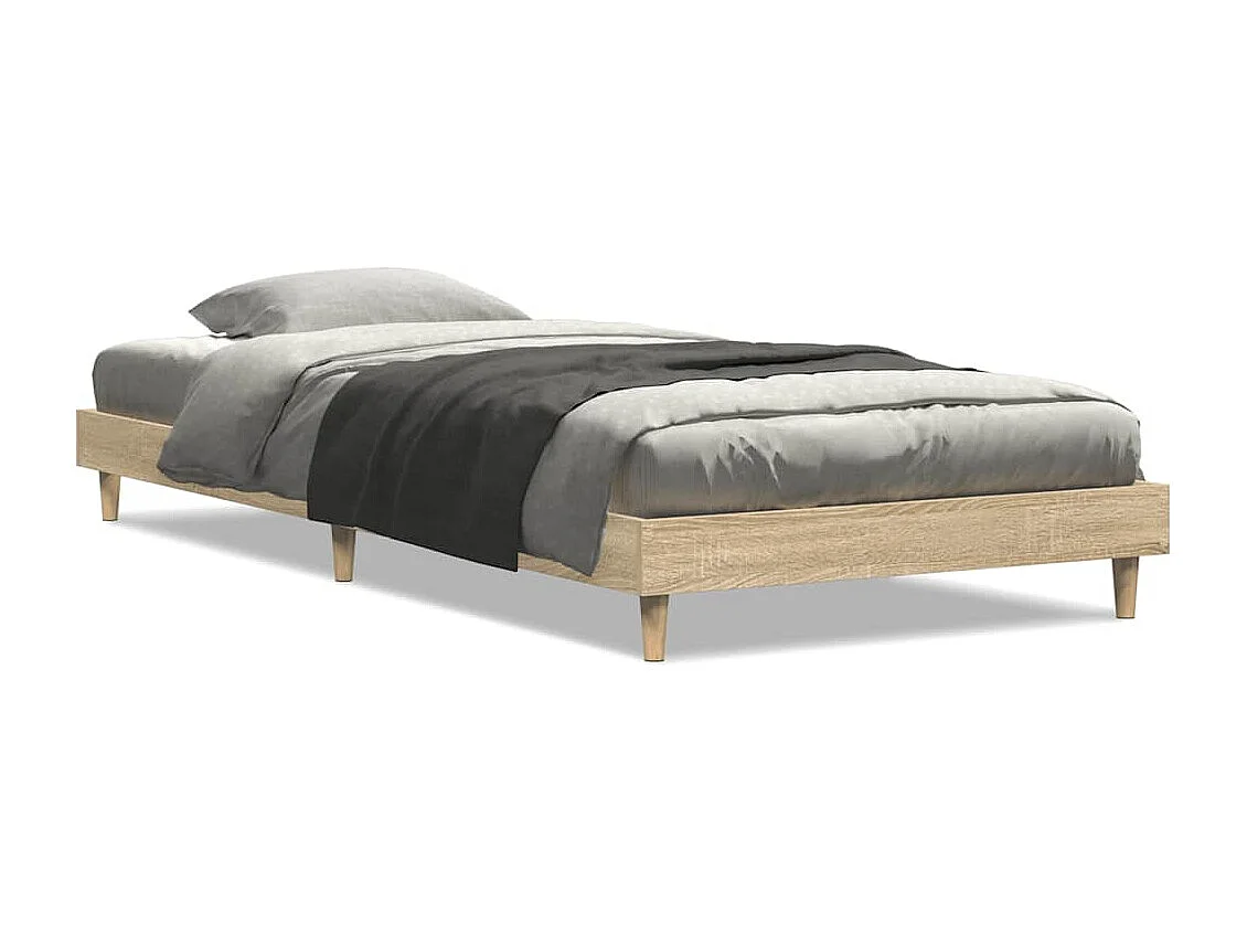 Lit simple | Lit adulte, enfant | Cadre de lit chêne sonoma 75x190 cm