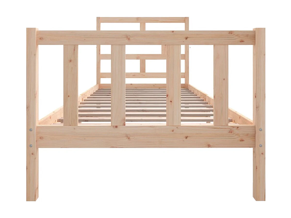 Lit simple | Lit adulte, enfant | Cadre de lit bois massif 90x200 cm