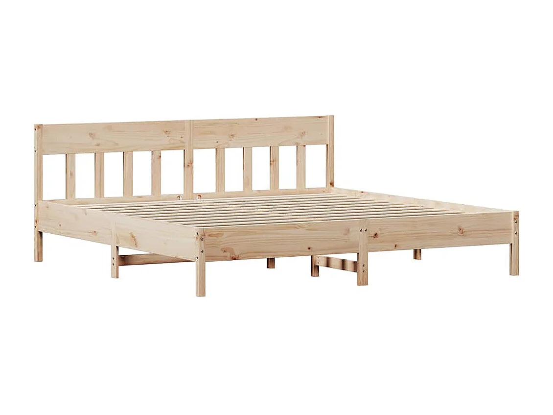Lit double | Lit adulte | Cadre de lit 200x200 cm bois massif de pin