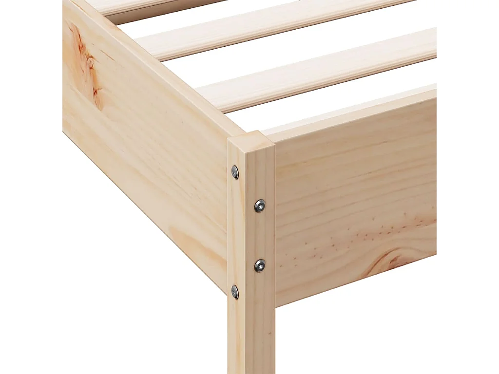 Lit simple | Lit adulte, enfant | Cadre de lit 120x200 cm bois de pin massif