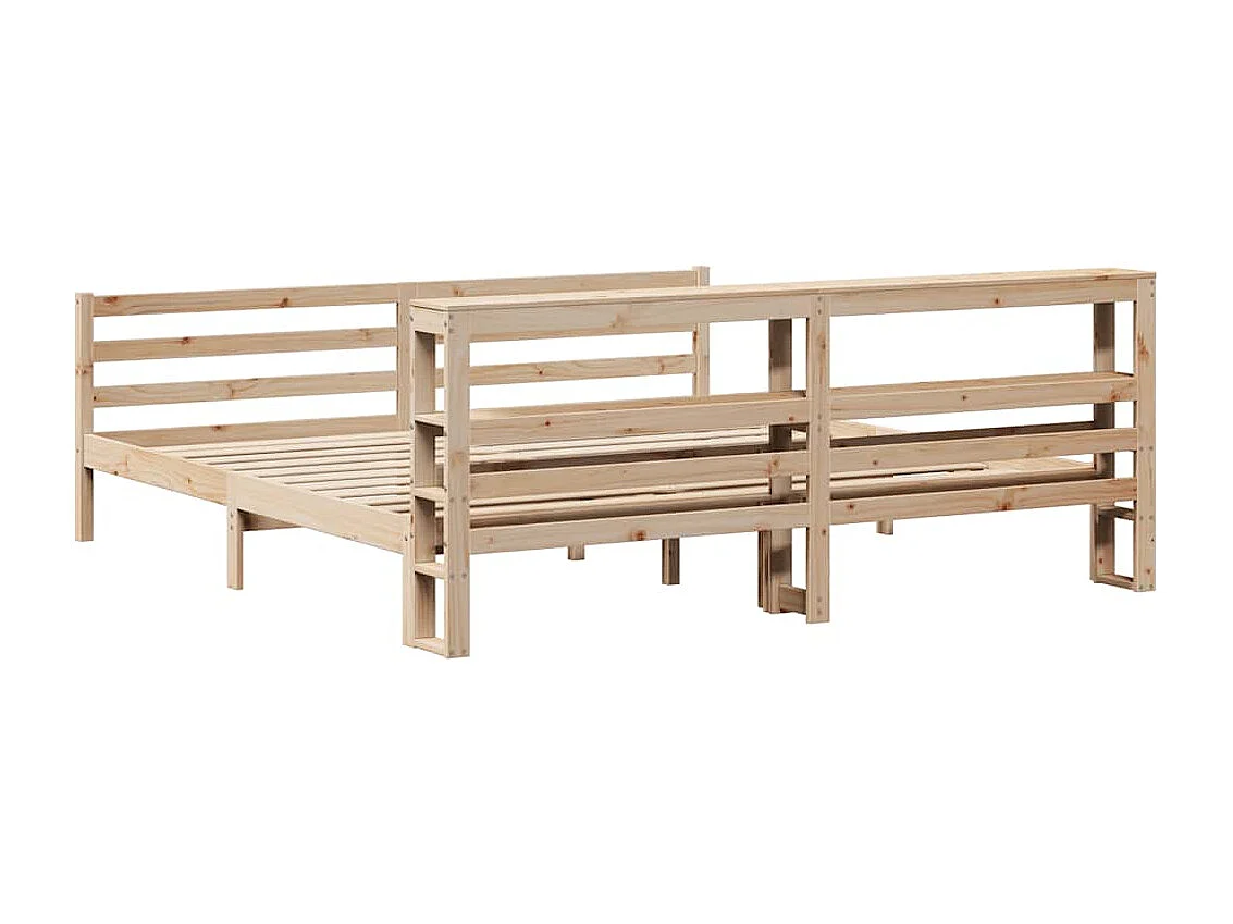 Lit double | Lit adulte | Cadre de lit 200x200 cm bois massif de pin