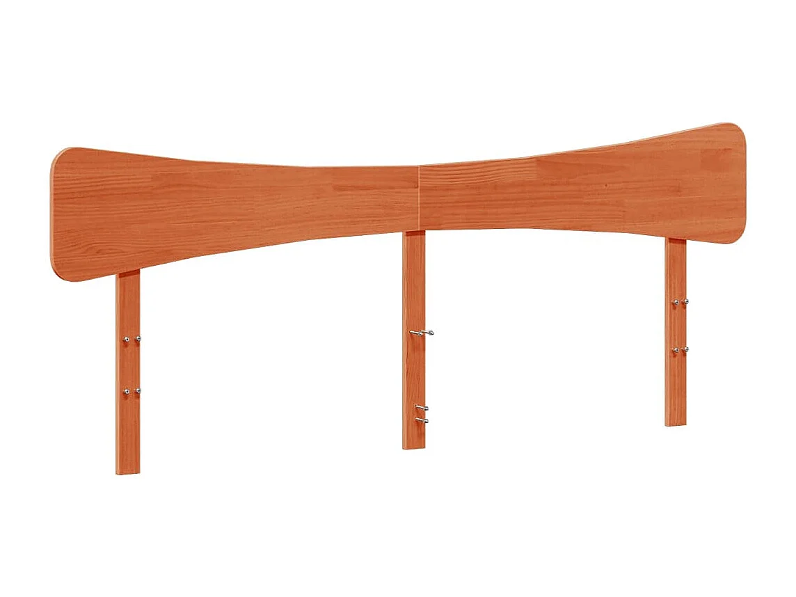 Letto per adulti | Letto matrimoniale | Giroletto senza Materasso Marrone Cera 180x200 cm Legno di Pino