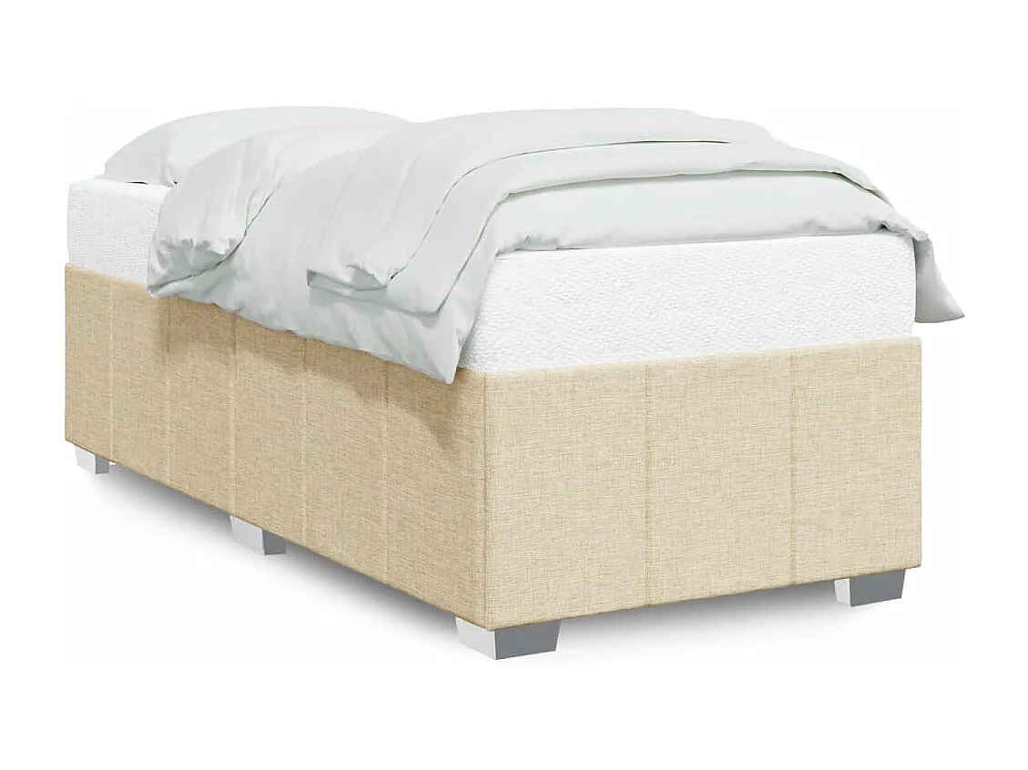 Letto per adulti | Letto singolo | Giroletto senza Materasso Crema 90x200 cm in Tessuto