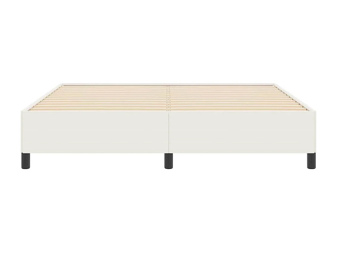 Lit double | Lit adulte | Cadre de lit Crème 180x200 cm Tissu en velours côtelé