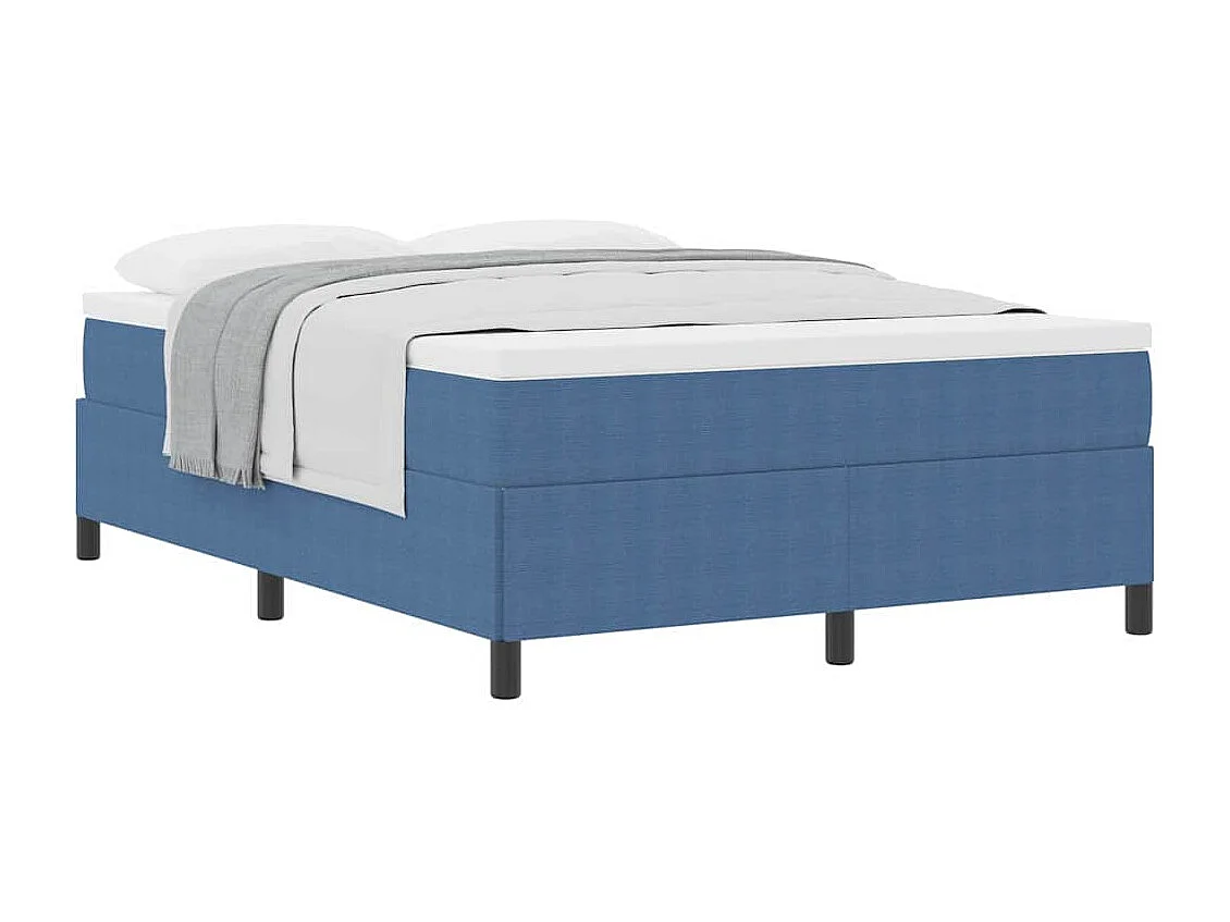Lit double | Lit adulte | Cadre de lit Bleu 160x200 cm Tissu en velours côtelé