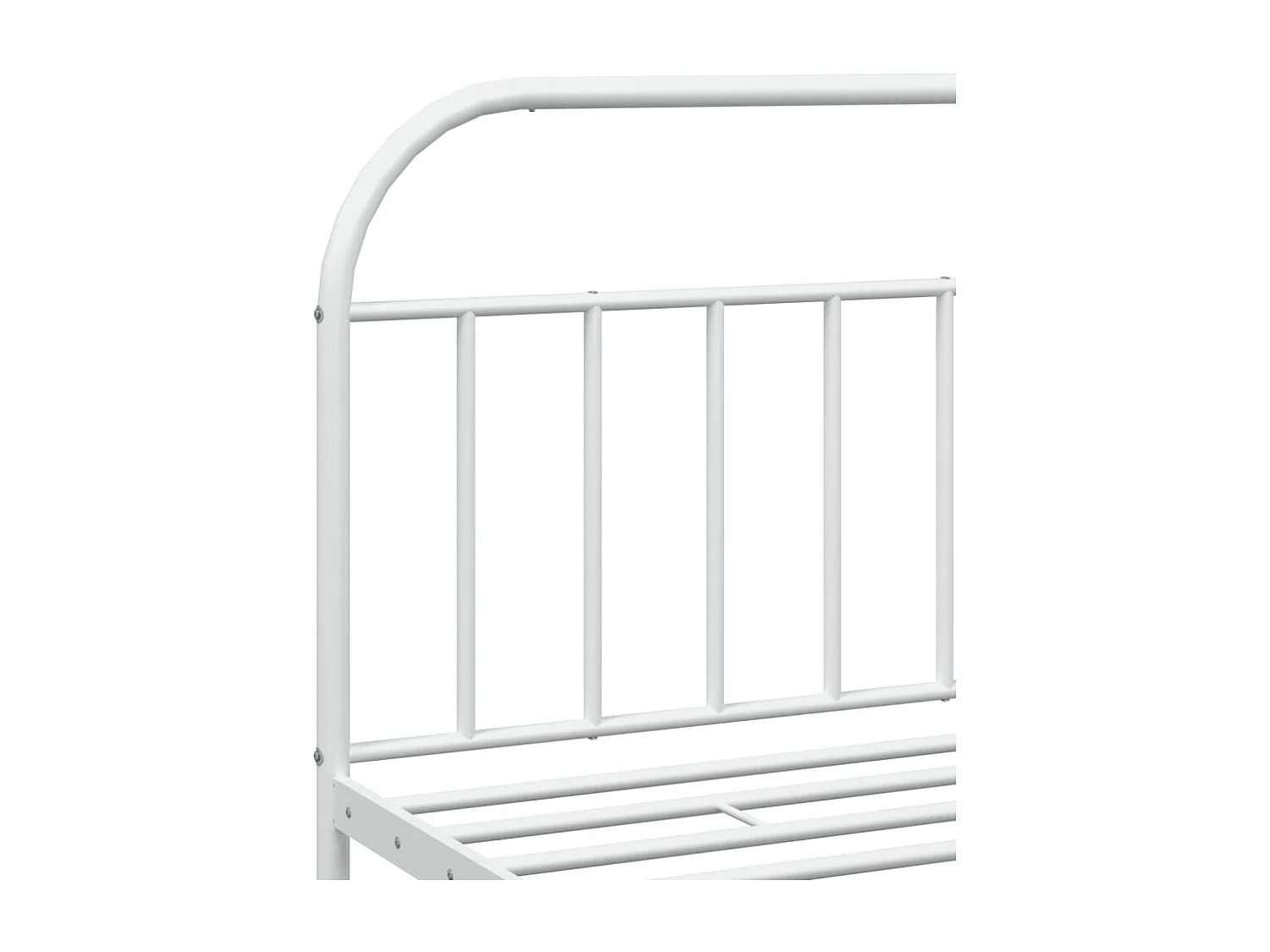 Lit double | Lit adulte | Cadre de lit métal et pied de lit blanc 200x200 cm