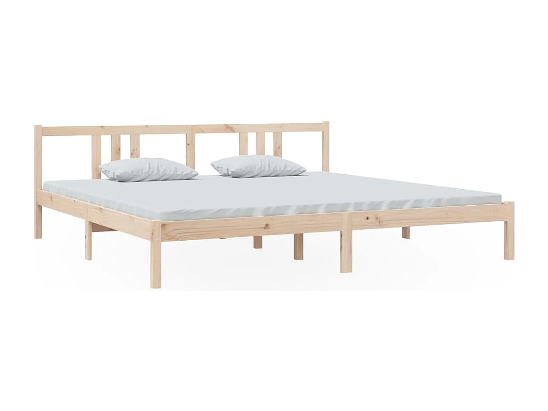 Bedframe | Tweepersoonsbed zonder matras massief hout 200x200 cm