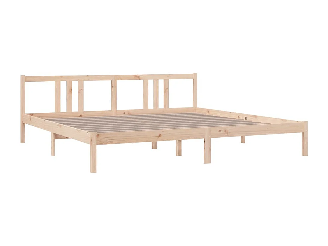 Bedframe | Tweepersoonsbed zonder matras massief hout 200x200 cm