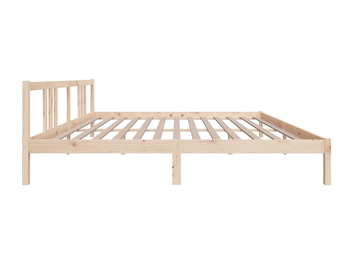 Bedframe | Tweepersoonsbed zonder matras massief hout 200x200 cm