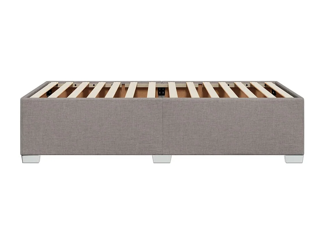 Lit simple | Lit adulte, enfant | Cadre de lit taupe 90x190 cm tissu