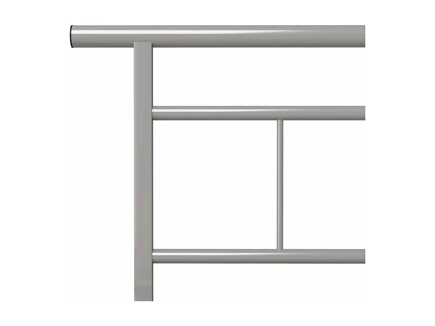 Lit simple | Lit adulte, enfant | Cadre de lit gris métal 100x200 cm