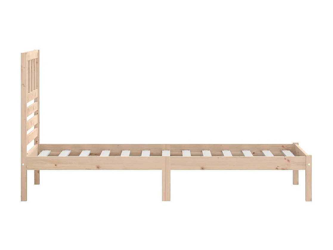 Lit simple | Lit adulte, enfant | Cadre de lit bois de pin massif 90x200 cm