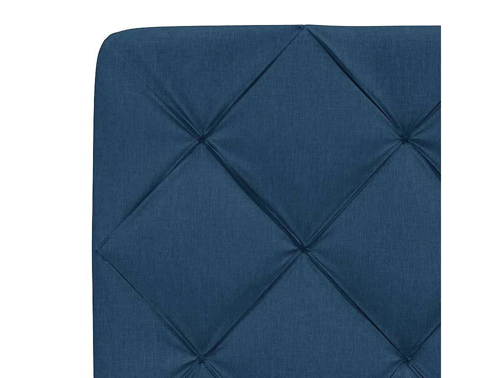 Letto per adulti | Letto matrimoniale | Giroletto senza Materasso Blu 160x200 cm in Tessuto