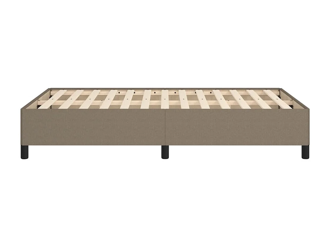 Lit simple | Lit adulte, enfant | Cadre de lit taupe 120x190 cm tissu