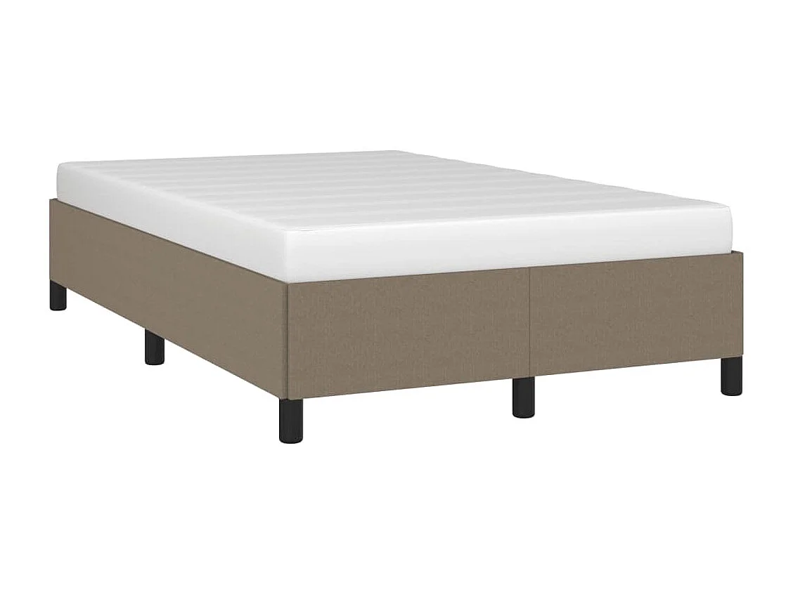 Lit simple | Lit adulte, enfant | Cadre de lit taupe 120x190 cm tissu