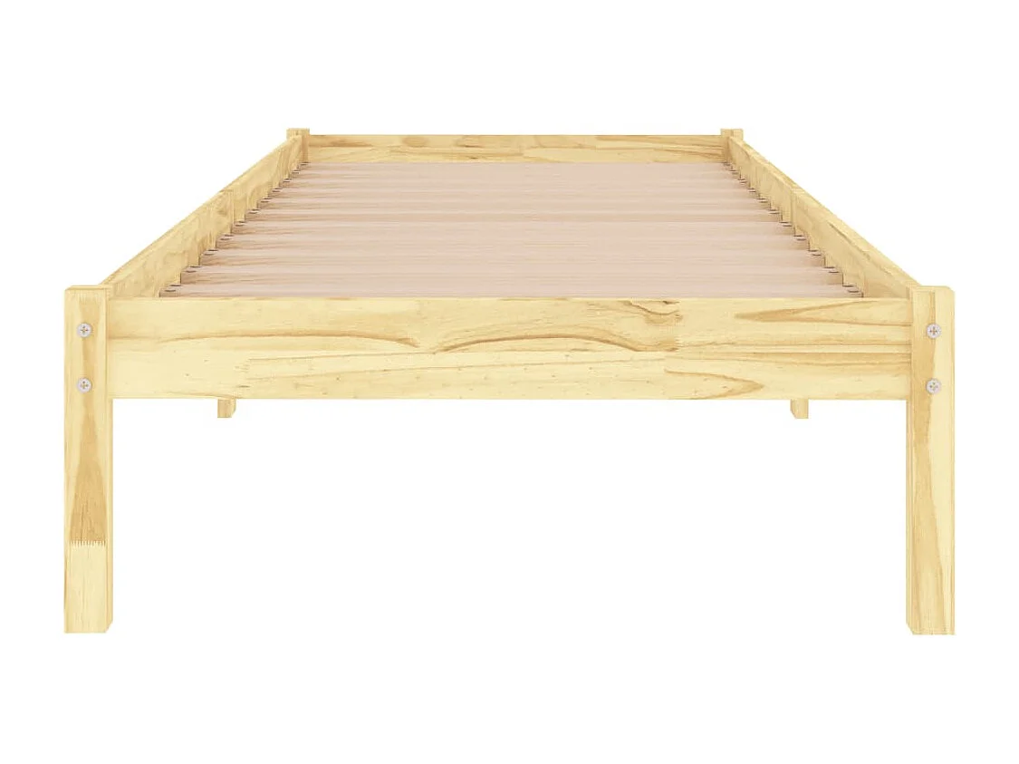 Lit simple | Lit adulte, enfant | Cadre de lit bois massif 90x200 cm