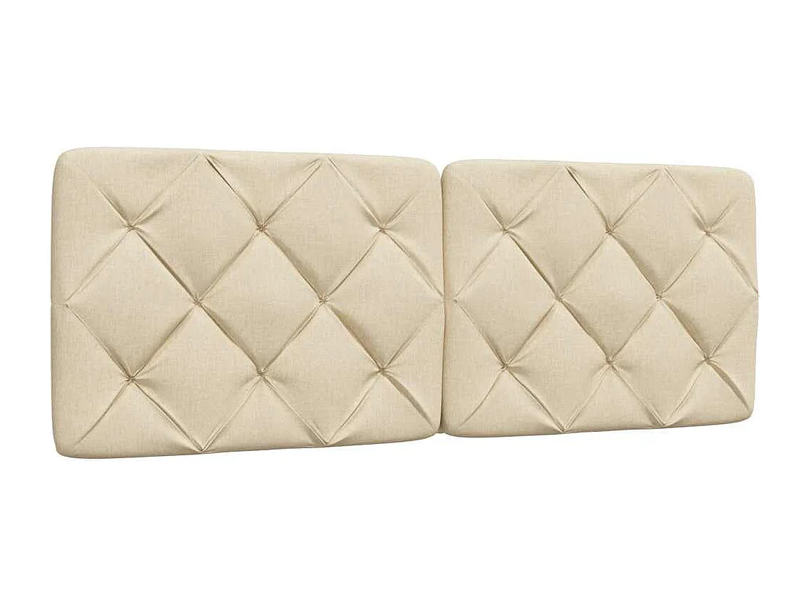 Letto per adulti | Letto matrimoniale | Giroletto senza Materasso Crema 140x200 cm in Tessuto