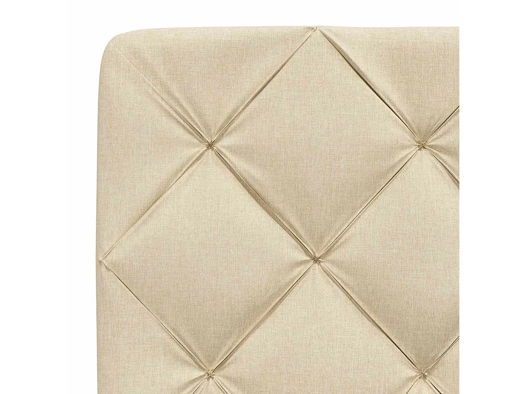 Letto per adulti | Letto matrimoniale | Giroletto senza Materasso Crema 140x200 cm in Tessuto