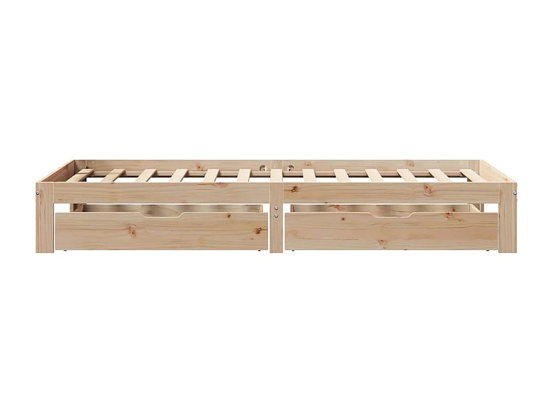 Lit simple | Lit adulte, enfant | Cadre de lit avec tiroirs 90x200 cm