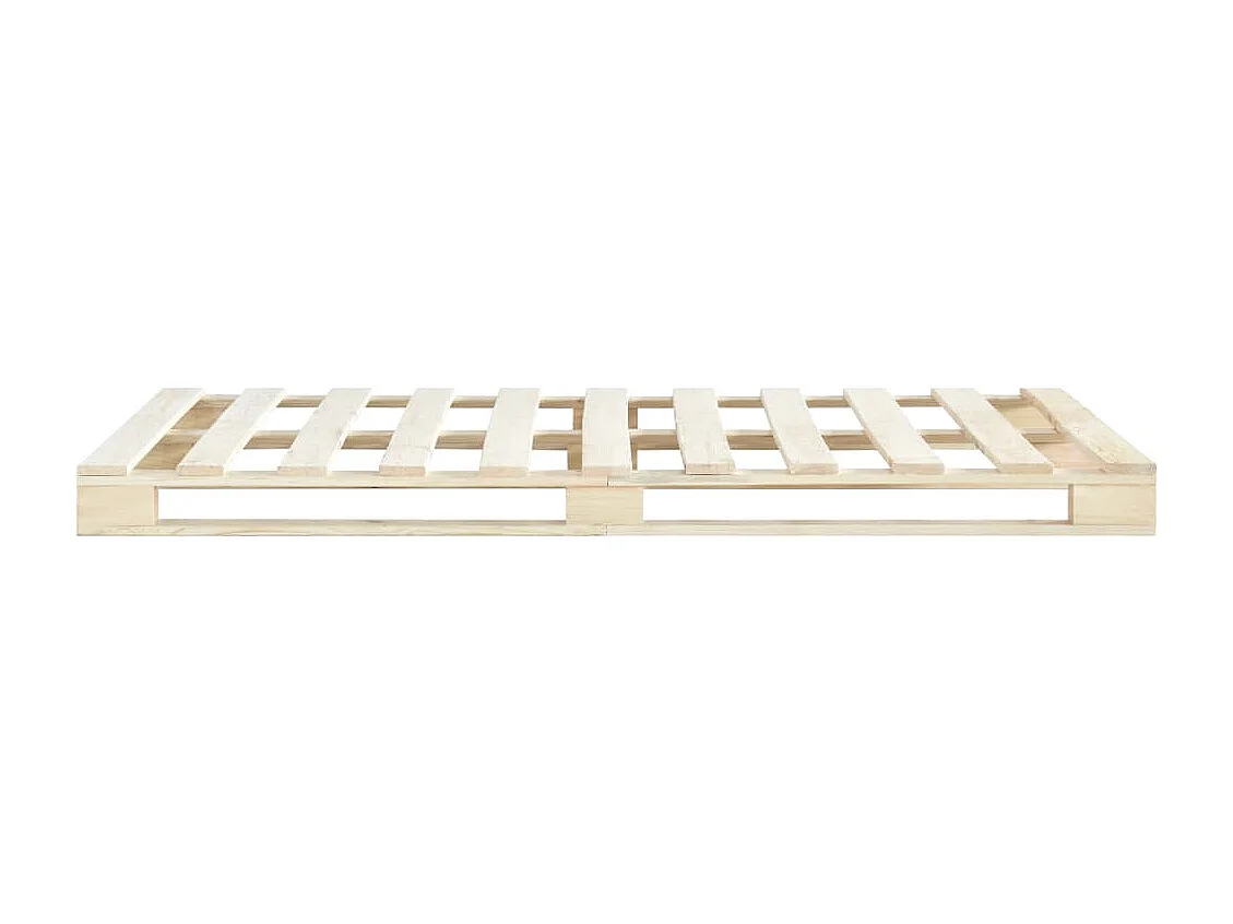 Lit double | Lit adulte | Cadre de lit de palette 140x200 cm bois massif pin