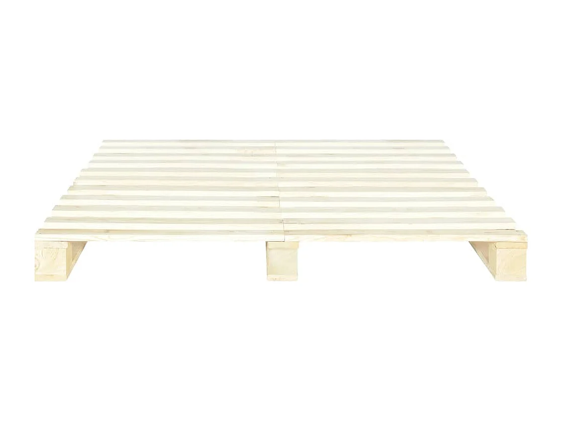 Lit double | Lit adulte | Cadre de lit de palette 140x200 cm bois massif pin