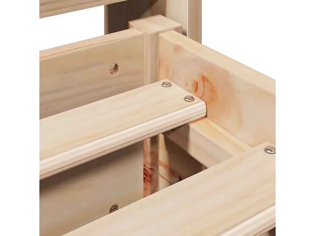 Lit double | Lit adulte | Cadre de lit 200x200 cm bois massif de pin