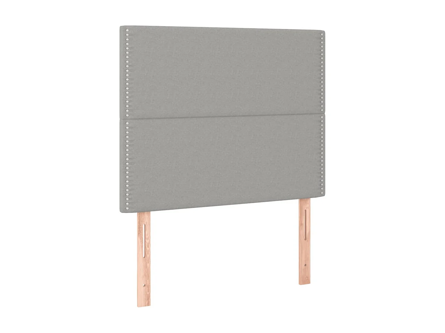 Lit simple | Lit adulte, enfant | Cadre de lit gris clair 90x200 cm tissu