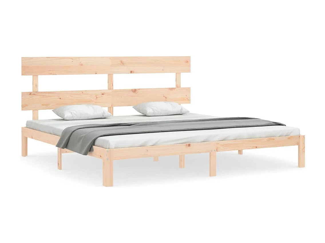 Lit double | Lit adulte | Cadre de lit bois massif de pin 180x200 cm