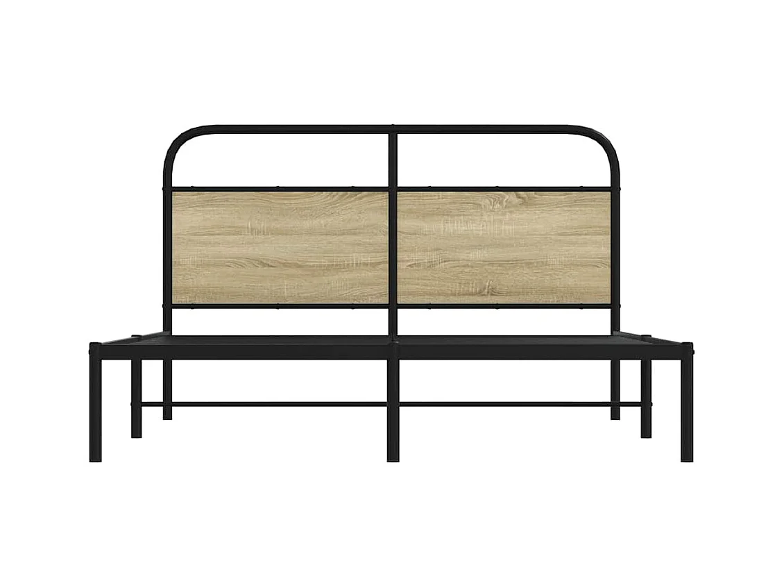 Lit double | Lit adulte | Cadre de lit 160x200 cm chêne sonoma
