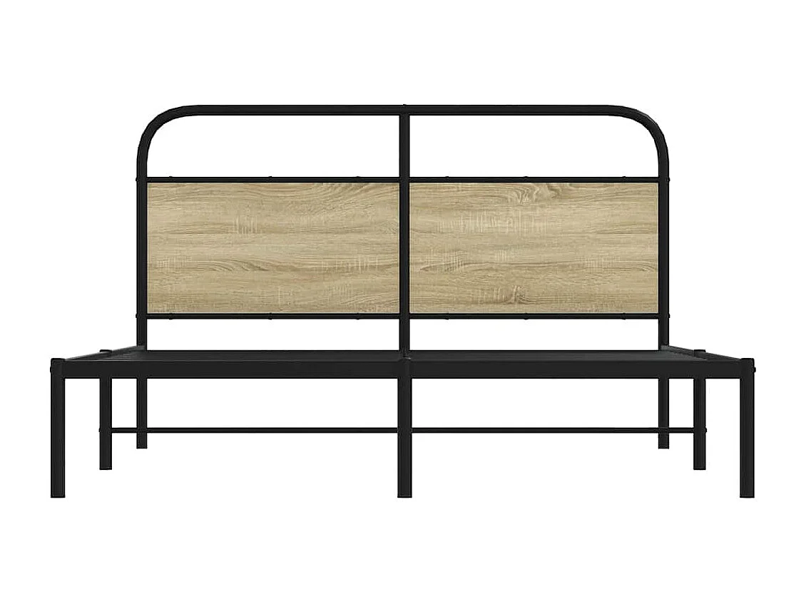 Letto per adulti | Letto matrimoniale | Giroletto senza Materasso Rovere Sonoma 160x200cm in Truciolato