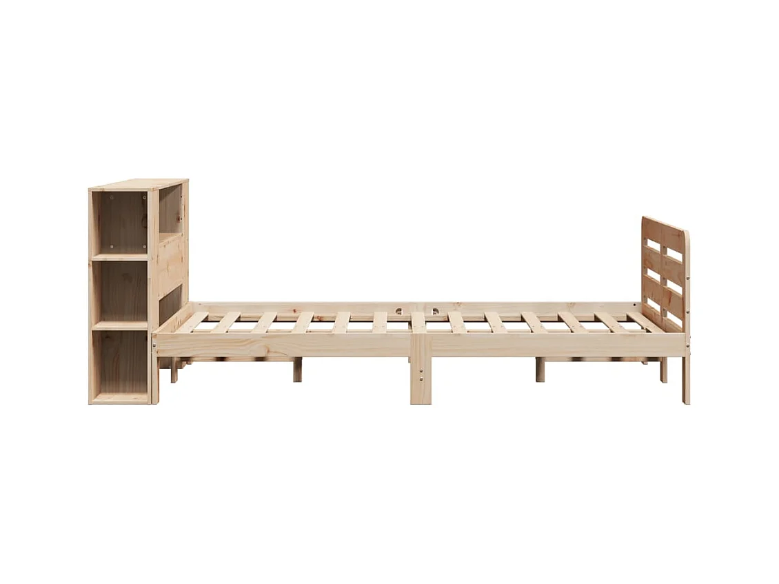 Letto per adulti | Letto matrimoniale | Giroletto senza Materasso 140x200 cm in Legno Massello di Pino