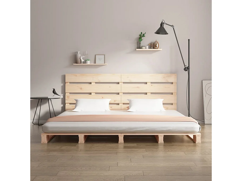 Bedframe | Tweepersoonsbed zonder matras massief grenenhout 160x200 cm