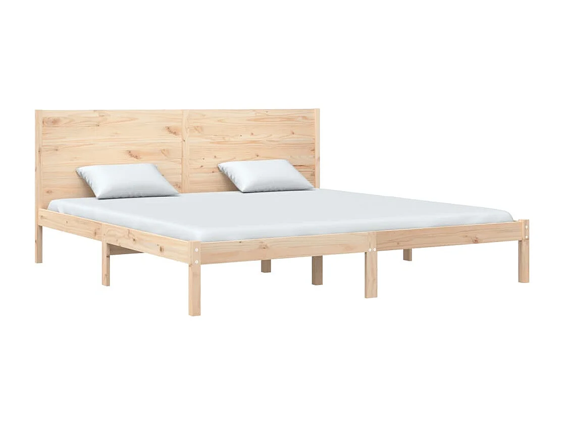 Lit double | Lit adulte | Cadre de lit 200x200 cm bois massif de pin